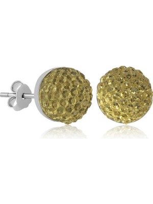 Serra Jewels Gümüş Kristal Çivili Kadın Küpe