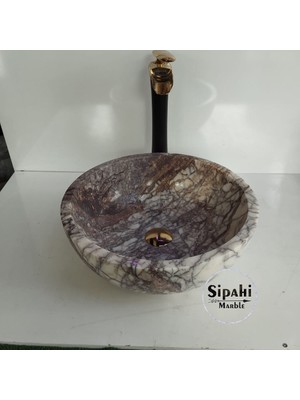 Sipahi Marble Leylak Mermer Çanak Lavabo