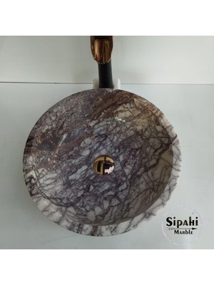 Sipahi Marble Leylak Mermer Çanak Lavabo