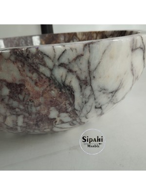 Sipahi Marble Leylak Mermer Çanak Lavabo