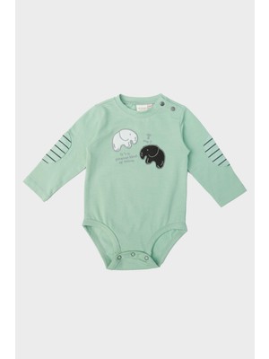 Layette Erkek Bebek Yeşil Body 23FW0LT8503