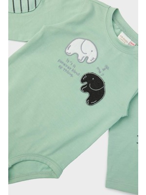 Layette Erkek Bebek Yeşil Body 23FW0LT8503