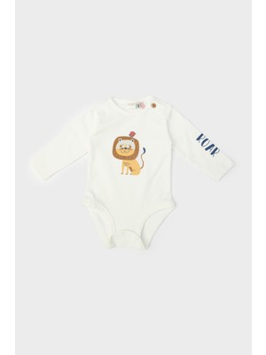 Layette Erkek Bebek Beyaz Body 23FW0LT8505