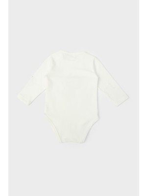 Layette Erkek Bebek Beyaz Body 23FW0LT8505