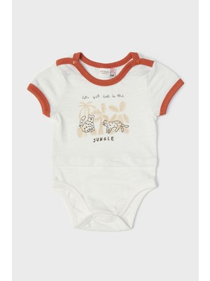 Layette Erkek Bebek Ekru Body