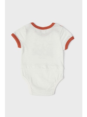 Layette Erkek Bebek Ekru Body