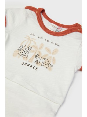 Layette Erkek Bebek Ekru Body