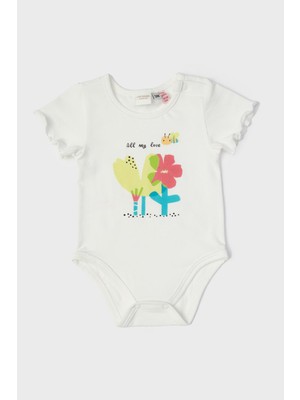 Layette Kız Bebek Beyaz Body