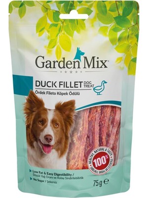 Garden Mix 75 gr Ördekli Fileto Köpek Ödülü, Lezzetli ve Sağlıklı Eğitim Ödülü
