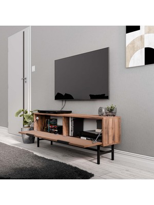 Mezza 4012 Blanco 138 cm (Metal Ayaklı) Tv Ünitesi Hat Kaplan