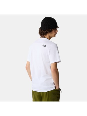 The North Face Easy Erkek Beyaz Tişört (NF0A87N5FN41)