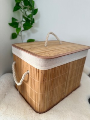 Home Naturel Bambu Düzenleyici Organizer Bambu Sepet Bambu Kutu