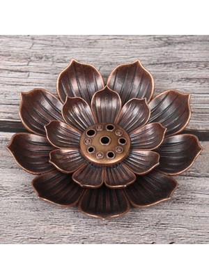 Zhuning Shop 1 1.5x1.5cm Tarzı Yeni 1 Adet Alaşım Tütsü Brülör Çubuk Tutucu Plaka Budizm Lotus Censer Bronz Nasturtium Tütsü Brülör (Yurt Dışından)