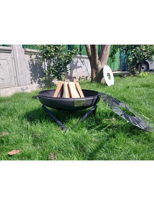 Kayra Ateş Çukuru Çap:750 mm (Zigzag Ayaklı) (Izgaralı)