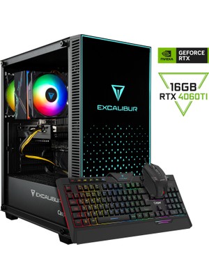 Casper Excalibur E65H.127F-DFD0X-0HD Intel Core i7 12700F 32GB 1TB SSD RTX4060Ti Freedos Masaüstü Bilgisayar