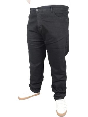 Superxl Büyük Beden Erkek Siyah Kot Pantolon %97 Cotton %3 Licra Model 21920