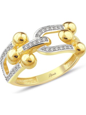 Lilarote Taşlı 14 Ayar Altın Yüzük