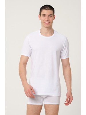 Fsm1453 Erkek Pamuklu Bi̇si̇klet Yaka Kisa Kollu Fani̇la – 408-(419)