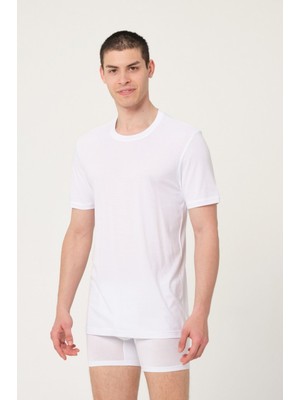 Fsm1453 Erkek Bambu Pamuk Kısa Kollu Atlet 6'lı - 438