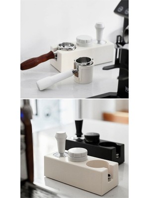 Gui Xulian 51MM-58MM Kahve Sabotaj Tutucu Filtre Standı Espresso Distribütörü Mat Raf Kahve Makinesi Aracı Aksesuarları Barista-Siyah (Yurt Dışından)