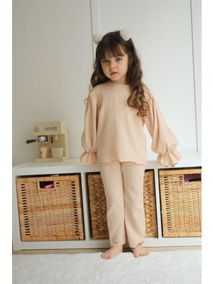 Miniko Kids Kız Çocuk Kol Modelli Ikili Takım