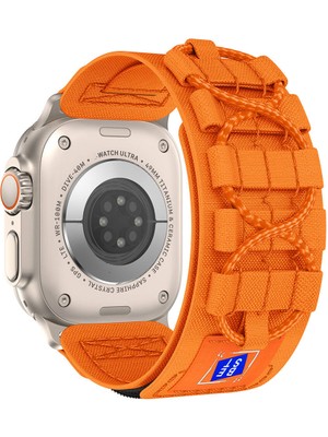 Asfal Apple Watch Uyumlu Hasır Kordon Watch Ultra 3 4 5 6 7 8 Se Ultra 42 44 45 49 mm Uyumlu Şık Kordon