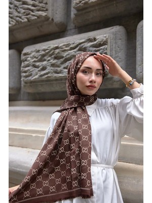 Ralcuop Kırışmayan Ütü Gerektirmeyen G Desen Çift Taraflı Ipek Kaşmir Şal