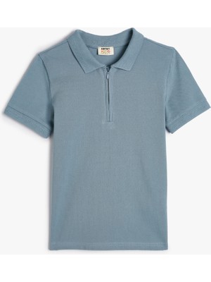 Koton Basic Polo Yaka Tişört Kısa Kollu Düğme Detaylı