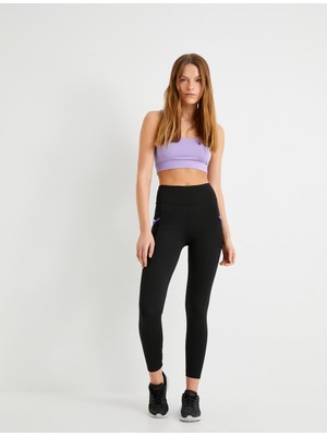 Koton Cepli Spor Tayt Yüksek Bel Slim Fit Biyeli