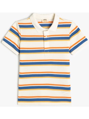 Koton Polo Tişört Kısa Kollu Düğmeli Pamuklu