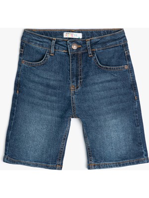 Koton Kot Şort Cepli Pamuklu Düğme Kapamalı