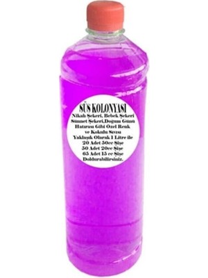 Depposite Portakal Kokulu Sıvı Şişe Süsü Için Süsü Kolonyası - 1 Litre Lila