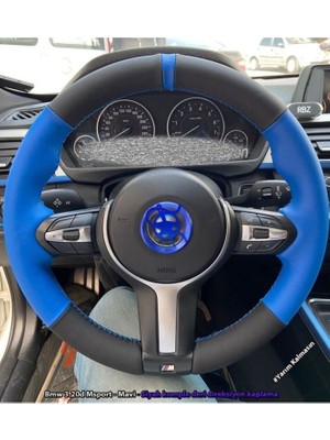 İmza Bmw F30 M Araca Özel Direksiyon Kılıfı (Nubuk Noktalı Yüzüklü)