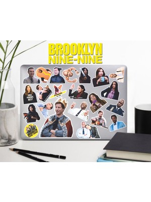 Hediyene Bak Brooklyn Nine-Nine Defter Suluk Laptop Notebook Tablet Telefon Kılıf Sticker Seti