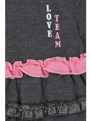 BG Baby Kız Bebek Antrasit Elbise 22FW0BG2908