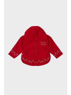 Gb Baby Layette Kız Bebek Kırmızı Yağmurluk