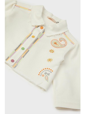 Gb Baby Layette Kız Bebek Beyaz Ceket