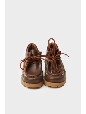 Gb Baby Layette Erkek Bebek Renkli Bot PES/PU/DERİ Malzemeden Konforlu Tasarım 25 Numaralı 23FW0BG1047