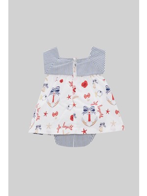 Layette Kız Bebek Desenli Elbise 22SS0LT7902