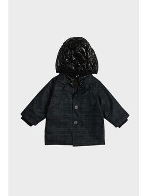 Gb Baby Layette Erkek Bebek Siyah Ceket Şık Tasarım ve Yumuşak Doku ile 23FW0BG1716