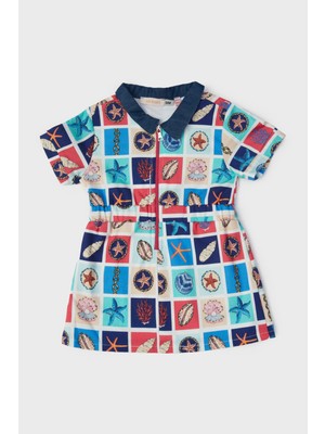 BG Baby BG Store Kız Bebek Desenli Elbise