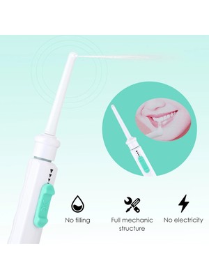 Cdwishbest Diş Fırçası Stili Taşınabilir Diş Diş Duşu Oral Irrigator Musluk Jet Kürdan Diş Temizleme Beyazlatma Araçları Püskürtme Memesi Diş Fırçası (Yurt Dışından)