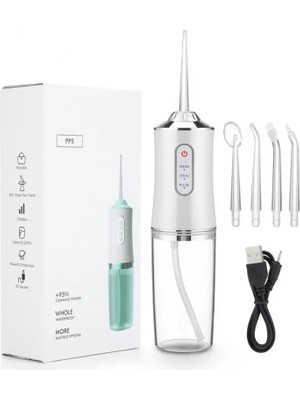 Cdwishbest No.2 Tarzı Oral Irrigator Taşınabilir Su Flosser USB Şarj Edilebilir Su Jeti Ipi Kürdan 4 Jet Tml 3 Mod Ipxrpm (Yurt Dışından)