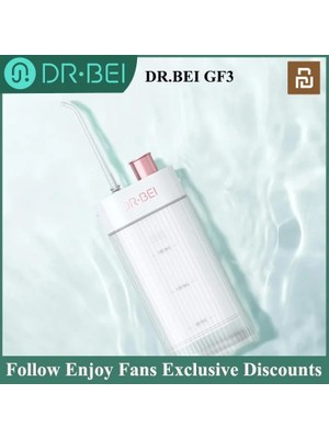 Cdwishbest Gri Tarzı Dr.beı Gf3 Oral Irrigator Su Flosser Akülü Diş Su Jeti Taşınabilir Şarj Edilebilir Su Geçirmez 3 Mod Diş Temizleyici (Yurt Dışından)