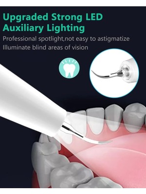 Cdwishbest No.1 Stili Elektrikli Sonic Diş Taşı Ölçekleyici Oral Diş Tartar Sökücü Plak Lekeleri Temizleyici Temizleme Diş Beyazlatma LED ile Taşınabilir (Yurt Dışından)