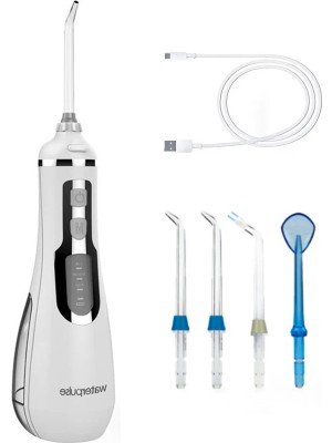 Cdwishbest Beyaz Stil Waterpulse V500 Taşınabilir Oral Irrigator Diş Su Jeti Pensesinde Akülü Diş Irrigator Jet 4 Modu Su Geçirmez Diş Temizleyici (Yurt Dışından)