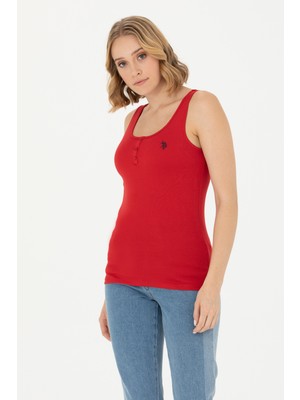 U.S. Polo Assn. Kadın Kırmızı Tişört Basic 50262673-VR171
