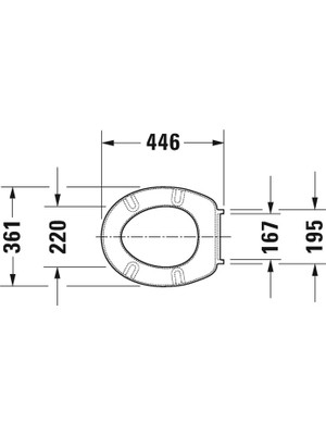 Duravit Klozet Kapağı Katja Normal