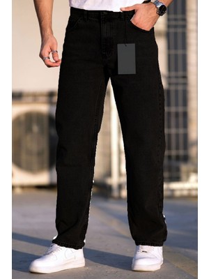 Bay Aygün 1252 Baggy Kalıp Genıs Kalıp Kot Pantolon _siyah