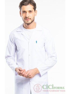 Cici Forma Ceket Yaka Beyaz Erkek Önlük